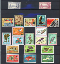 S60257 GHANA MNH** Lot de Toutes séries complètes selon scan