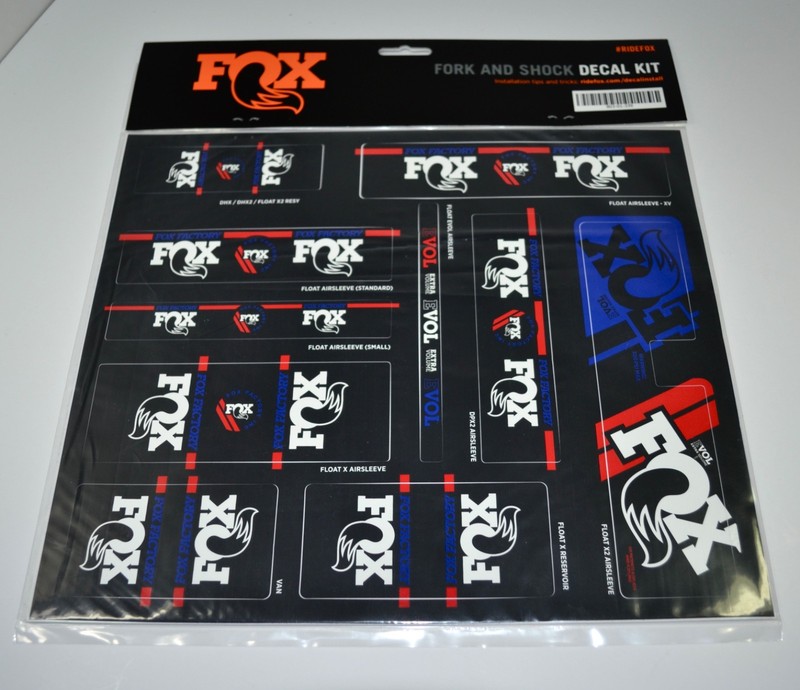 Fox Factory Heritage Cycle Decal Kit Forks Shocks Red/White/Blue 803-01-339
