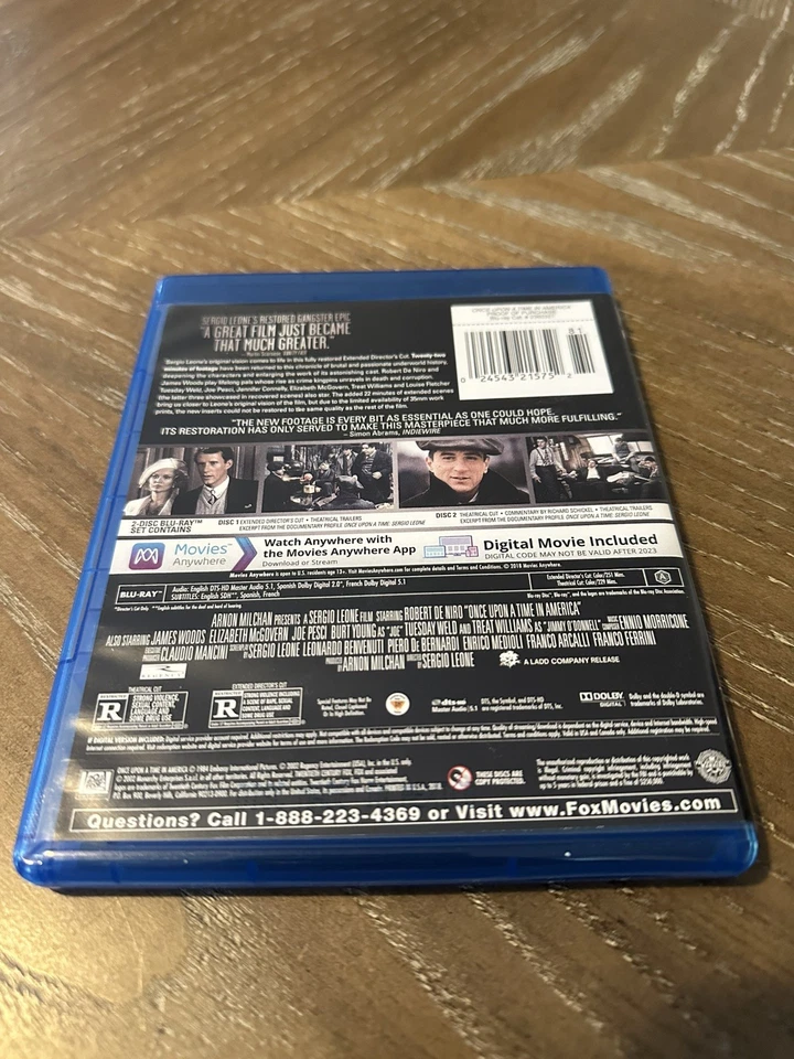 Once Upon a Time in America (1984) OOP Director’s Cut & Theatrical Cut Blu-Ray - Image 2 of 4