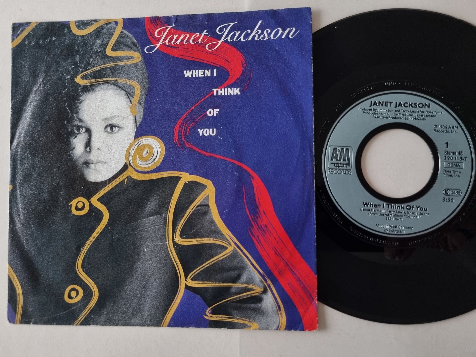 Janet Jackson - When I Think Of You 7'' Vinyl Germany
