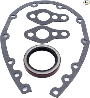 #ad 1 set Timing Cover Gasket With Seal And Water Pump Gasket Compatible with Small $17.99