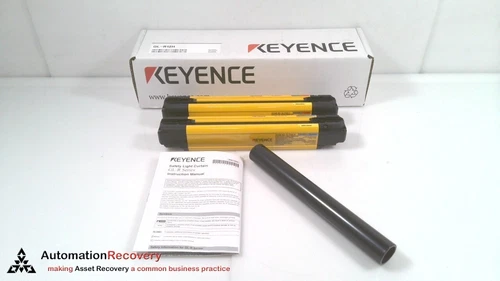 KEYENCE GL-R12H, SAFETY LIGHT CURTAIN TRANSMITTER / RECEIVER PAIR, NEW #316699