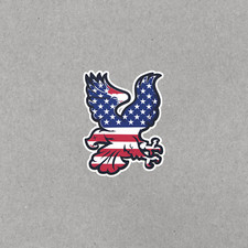 Patriotic American Flag Eagle Sticker  USA Stars  Stripes Decal 3528