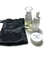 Epicutis 3 Piece Travel Set  Post Procedure Oil Cleanser Lipid Serum Hyvia Cream