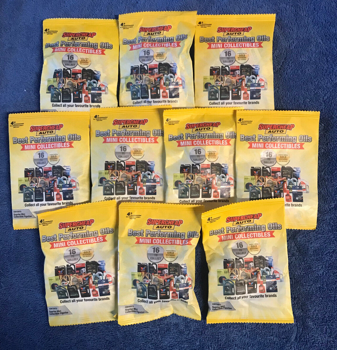 10 x Supercheap Auto Best Performing Oils Mini Collectibles, SEALED NEW eBay