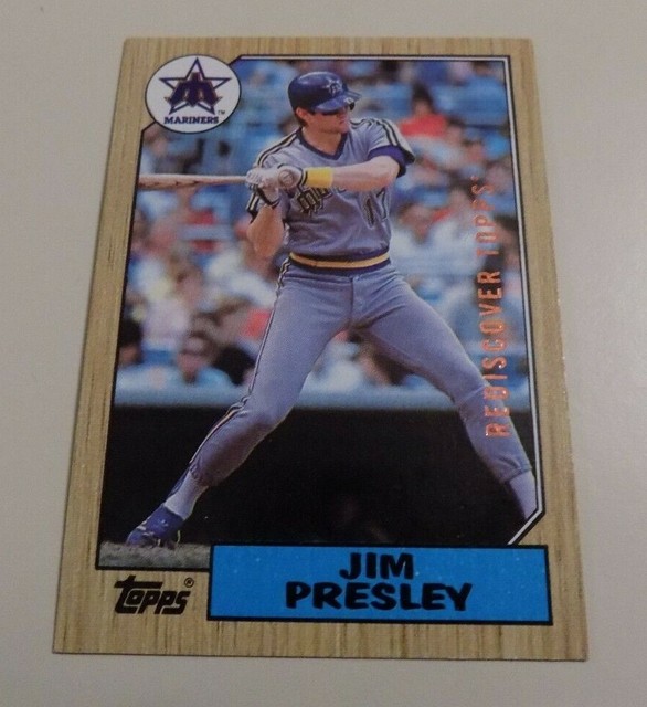 2017 TOPPS HERITAGE REDISCOVER TOPPS 1987 JIM PRESLEY BRONZE BUYBACK