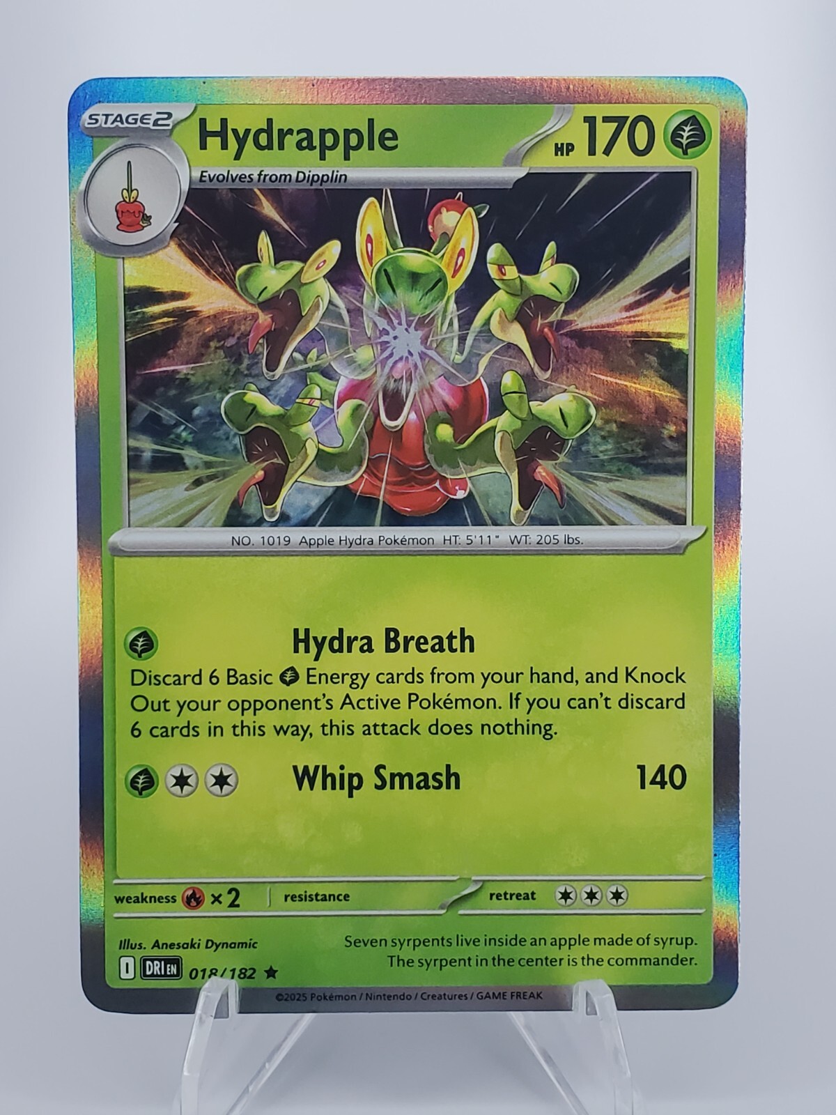HYDRAPPLE Rare Pokémon Holo Stage 2 Destined Rivals #18/182