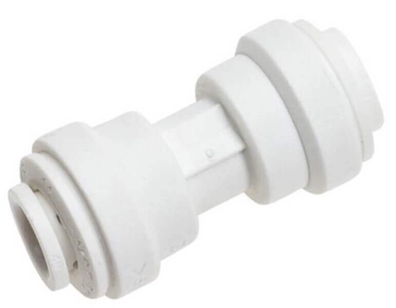 5/16" to 1/4" plastic water line connector union for 4373559