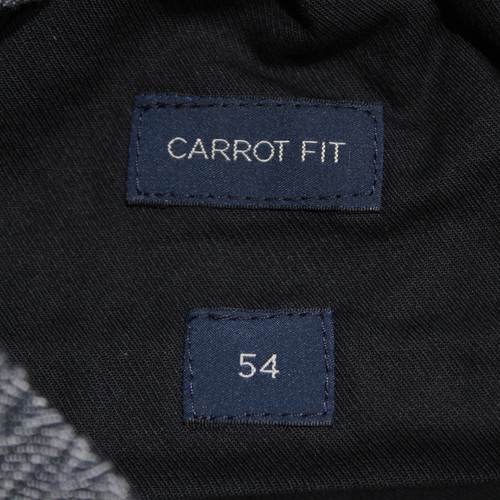 Incotex NWT Chinos / Casual Pants Sz 54 (US 38) Carrot Fit in Blue Cotton/Linen - Picture 5 of 14
