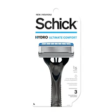 Schick Hydro 5 Disposable Razor for Men with Hydrating Gel Reservoir, 3 Count (P