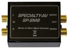 Single Stereo to Dual Mono Audio Converter Mono out retains L/R input isolation