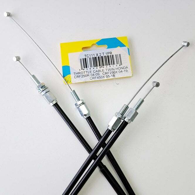 Apico MX TWIN Throttle Cable - Honda CRF250 04-09 CRF250X 04-18 CRF450X 08-16