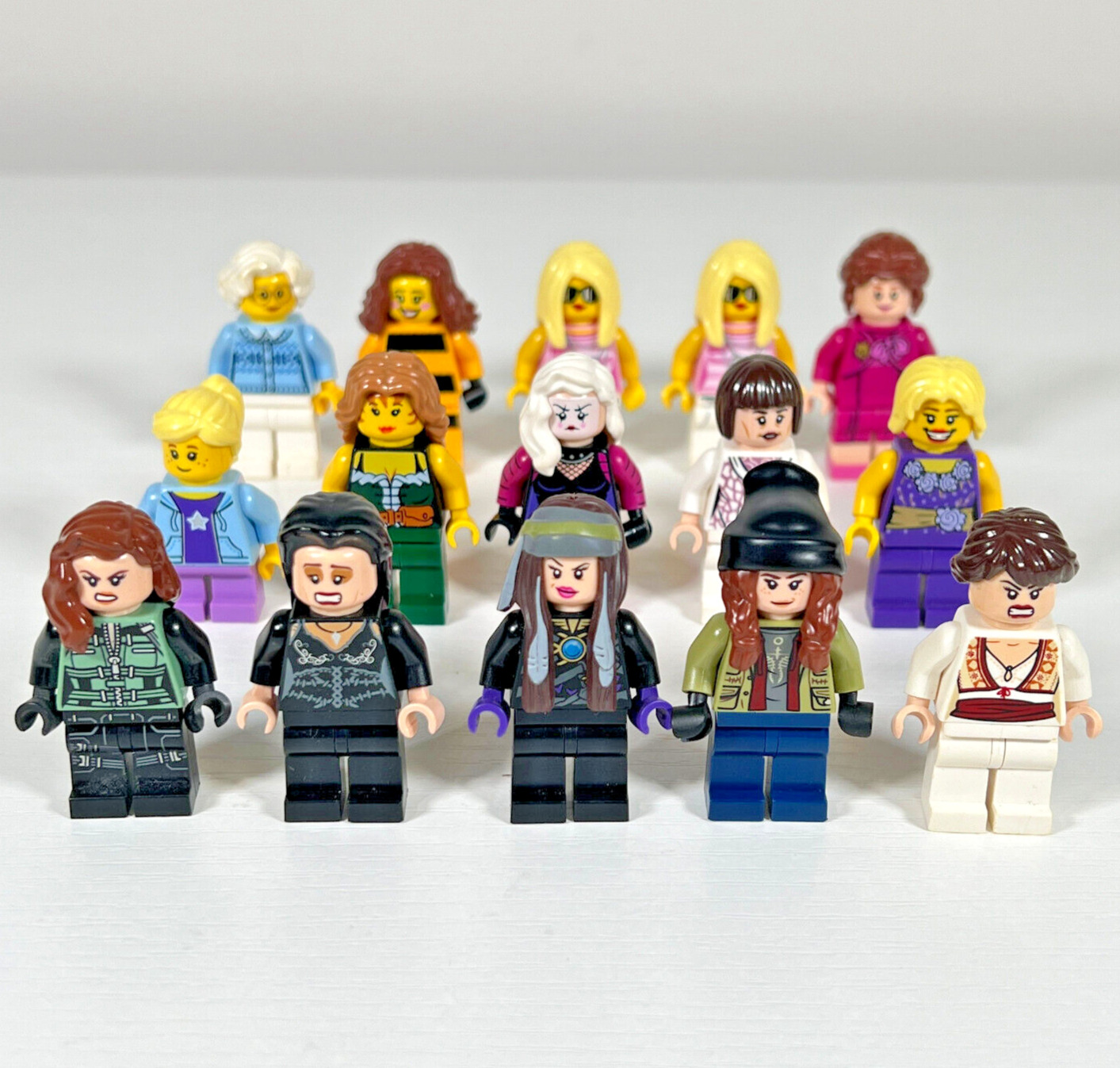 Authentic Lego Minifigures Misc Lot of 15 Female Figures - Girl Power Lot!