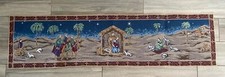 Nativity Christmas Christian Tapestry Table Runner 13x52 Jesus 3 Kings Shepard