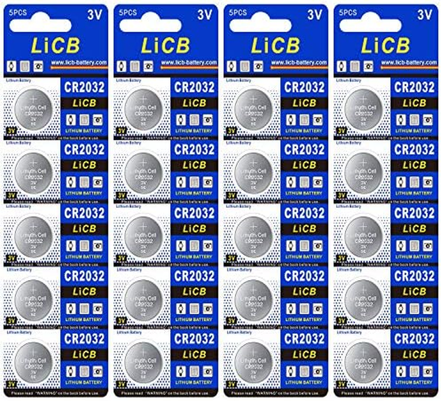 CR2032 Battery,Long-Lasting & High Capacity CR 2032 3V Coin & Button Cell Lithiu