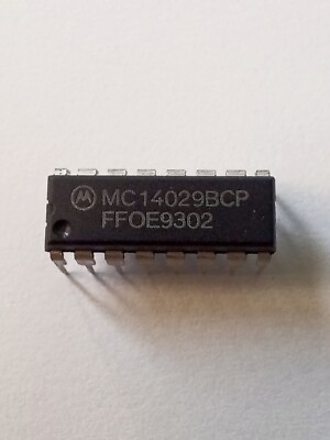 Motorola  MC14029BCP Binary Decade Up/Down Counter IC Chip PDIP-16 Pin   New!