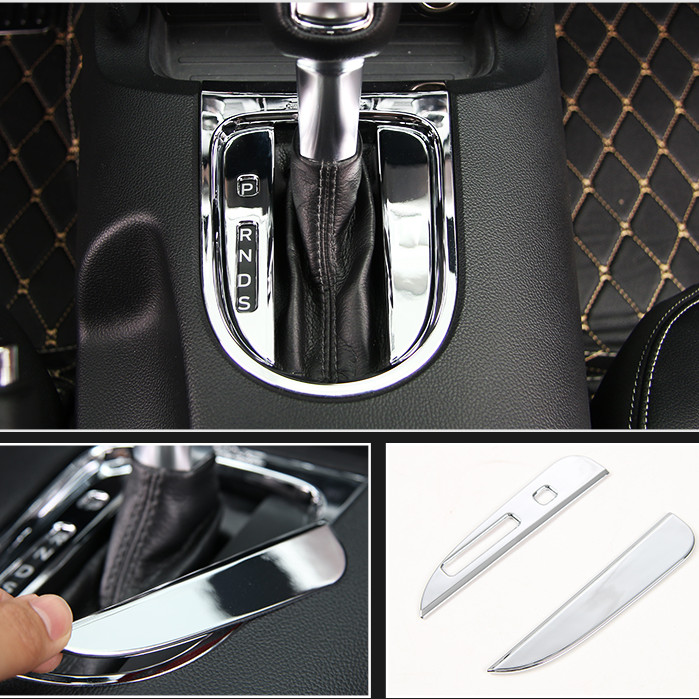 Chrome Car Interior Gear Shift Panel Trim Cover Fits Ford Mustang 2015-2020