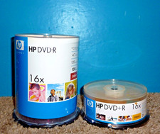 HP Hewlett Packard DVD-R 16x Recordable Disc 4.7GB 125 Pack Sealed New