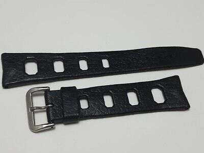 SWISS MADE TROPIC STYLE VINTAGE 1960's 20MM BLACK RUBBER WATCH BAND STRAP  #7252 | eBay