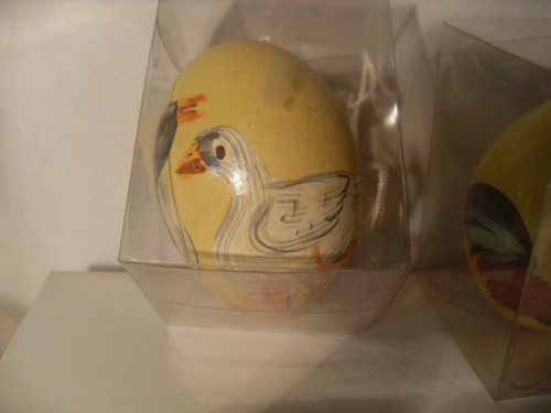 3 Gorgeous Vintage Made in The Republic of China Hand Painted Eggs - NIB #0722 - Picture 5 of 9