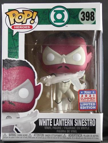 Funko Pop! DC Universe: White Lantern Sinestro #398 '21 Summer convention