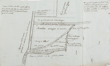 Plan de terres datant de 1783, autour de Bouillé-Saint-Paul (Deux‑Sèvres).