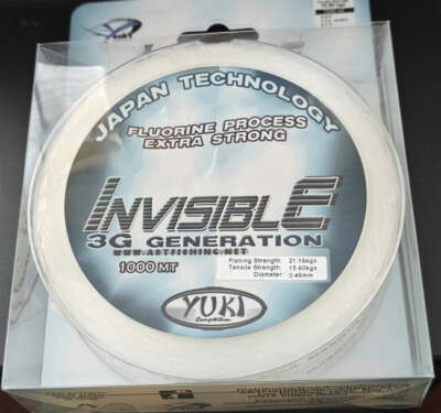 Yuki Invisible 3G extra starke Angelschnur 1000m Bulk Spulen