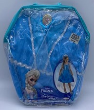 Disney Frozen Girls Blue Queen Elsa Costume Dress Small 4-6X BRAND NEW