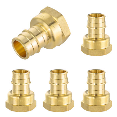 EFIELD 5 to100 Pack Pex A 3/4'' x 3/4'' Female NPT Adapter Expansion Brass Fitting
