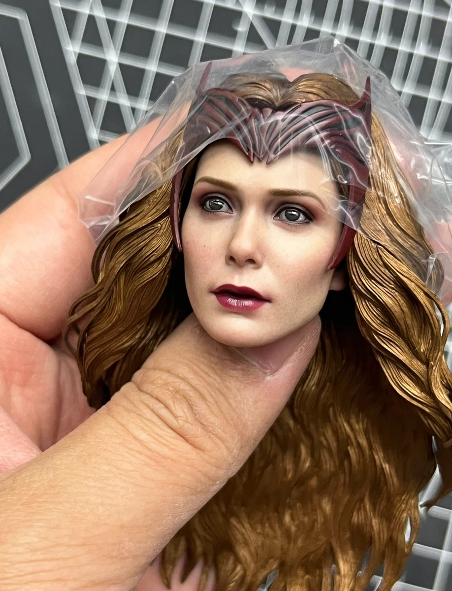 Custom 1/6 Wanda The Scarlet Witch Head Sculpt for 12