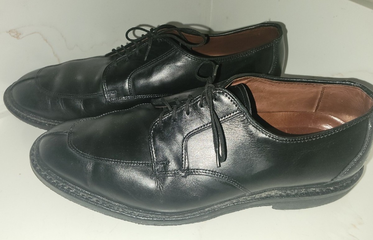 Allen Edmonds 1608 ASHTON Black Split Toe Rubber Sole Oxford 