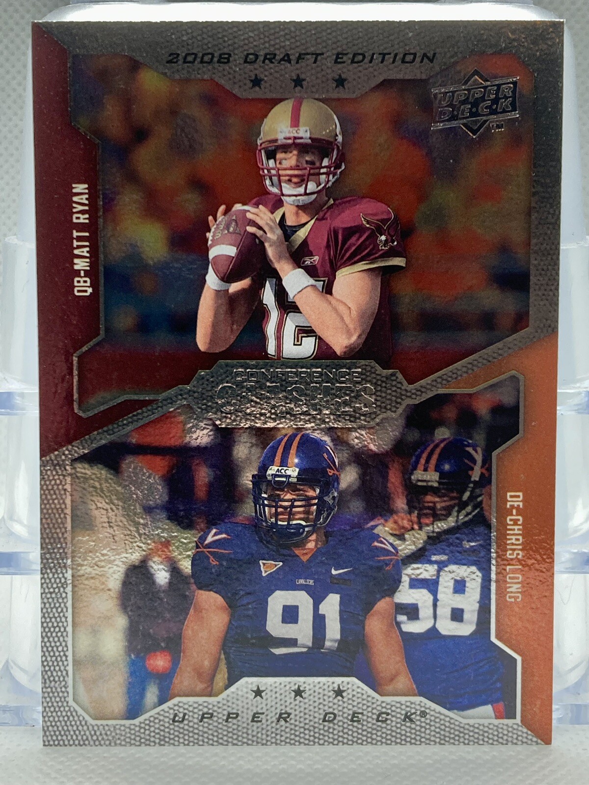 2008 Upper Deck Draft Edition #248 Matt Ryan Chris Long Conference Clashes RC