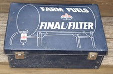 Vintage Standard American Oil Farm Fuels Final Filter Salesman Advertising Case