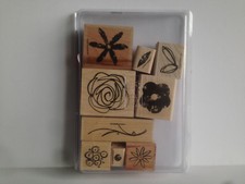 Stampin' Up Mixed Bouquet wood mount stamp set - Retired