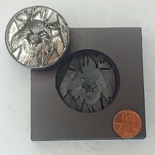 Wolf 3D Graphite Ingot Mold for Gold Silver Copper Tin Melting Casting Refining