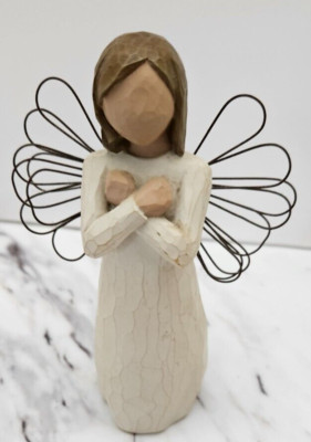 2 WILLOW TREE ANGELS/ SIGN FOR LOVE & A TREE, A PRAYER