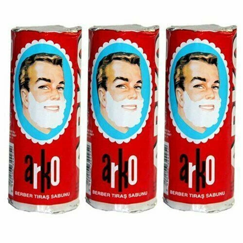 ARKO Shaving Soap Stick | Traditional Turkish Cream | 75g (Pack of 3)
