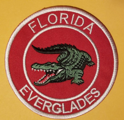 Florida Everglades Embroidered Patch approx 3.5''