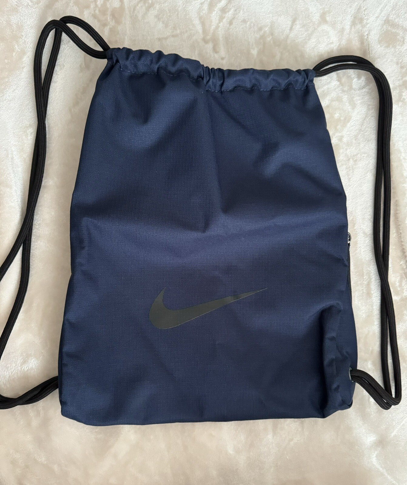 Nike Navy Canvas Drawstring Backpack - image 1