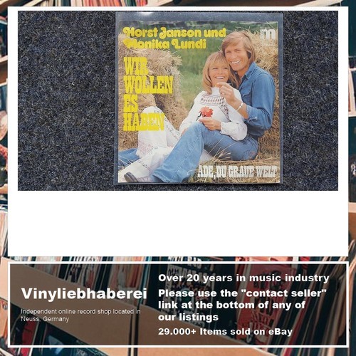 Horst Janson und Monika Lundi - Wir wollen es haben 7'' Single - Picture 4 of 5