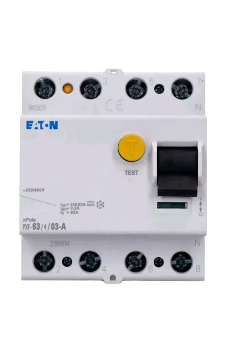 EATON Fehlerstrom-Schutzschalter PXF-63/4/003-A, 63/0,03 A 236780