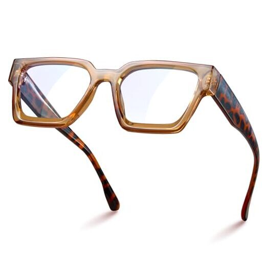 Blue Light Blocking Glasses for Women, Blue Light Glasses Leopard Legs Clear-image