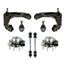 8 Pc Front Wheel Hub and Bearing Assembly for Avalanche Silverado Sierra 2500 H2