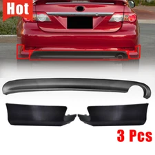 For 2011-2013 Toyota Corolla S/XRS Rear Bumper Diffuser Lip &  Spoiler Splitter