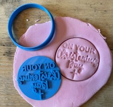 On your Christning day embosser with free circle cutter, religion, stamp, icing