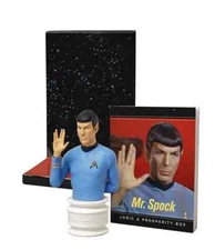 Diamond Select Star Trek Mr. Spock Logic & Prosperity Box w/ Bust & Book MINT 