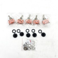 5x 12V SPST Solid Metal Toggle Switch ON/OFF ...