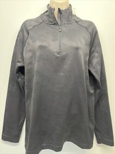 NWT All In Motion 1/4 Zip Pullover Workout Top Black size Small w/thumbholes