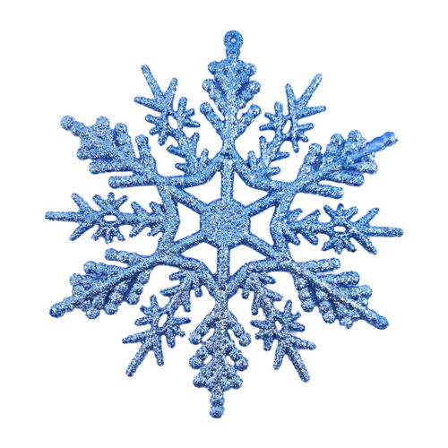Fiocchi di Neve Luminosi 10 cm 24 Pezzi Fiocchi di Neve Invernali Decorazione Fiocchi di Neve per K - Foto 14 di 15