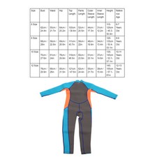 (Size 10)Kids Wetsuit Long Sleeve Neoprene Keep Warm Sun Protection Swimsui RM